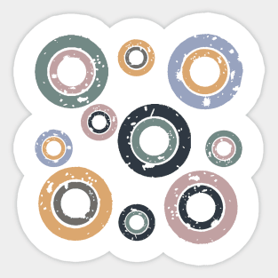 Retro circles Sticker